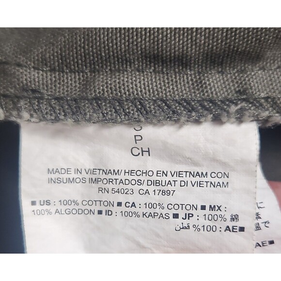 Old Navy Womens Utility Military Style Jacket Green Small Cotton Drawstring - Picture 10 of 10